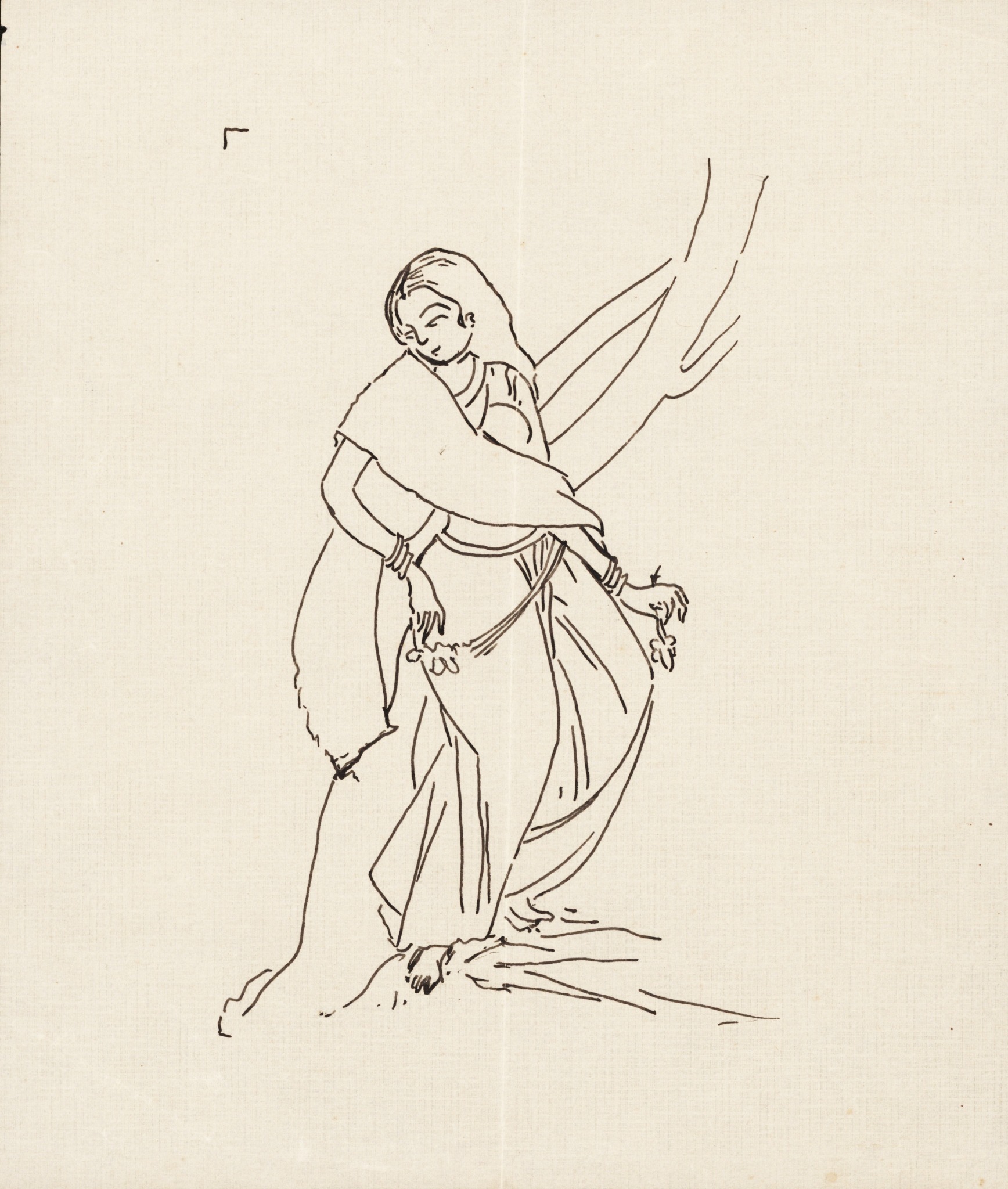 Sketch drawn by Osho in 1952